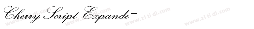 CherryScript Expande字体转换